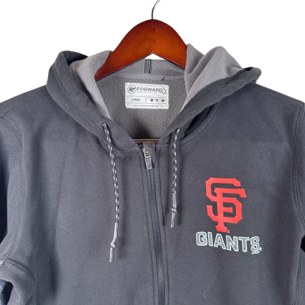 San Francisco Giants Full Zip Hoodie Sweater Jacket Mens Size Large 47 Brand‎